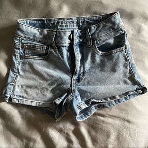 American eagle hi-rise shortie in good condition